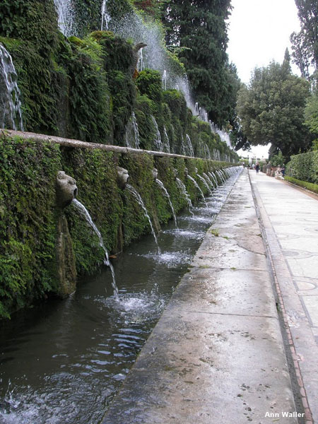 Tivoli Italy Fountains by Ann Waller 